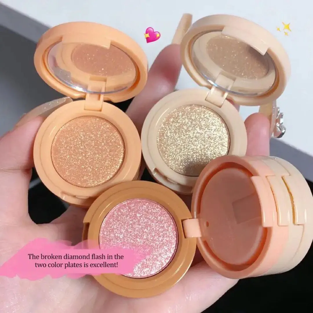 3 in 1 Hudamoji Pearly Blush & Highlighter Kit