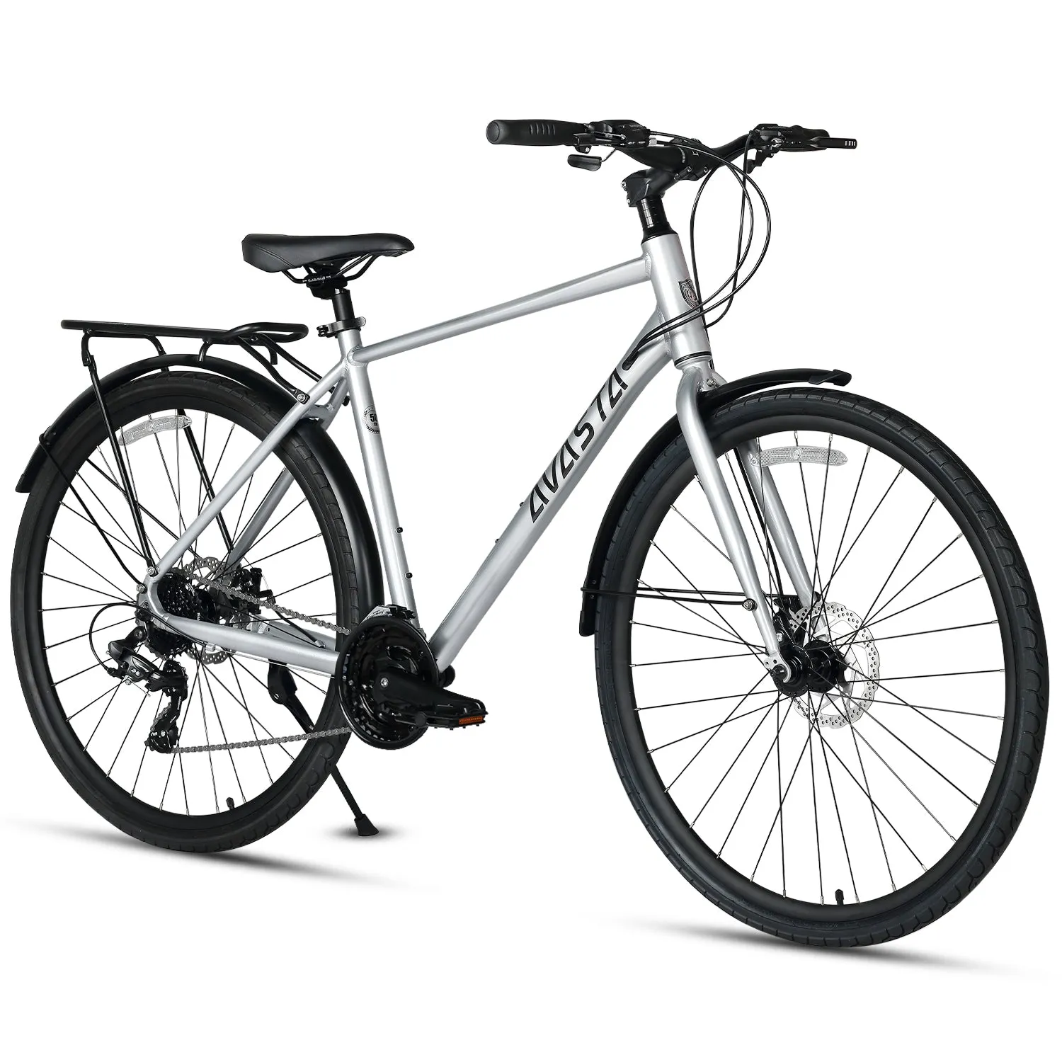700C Hybrid Bike with 24 Speed for Men-Uranus