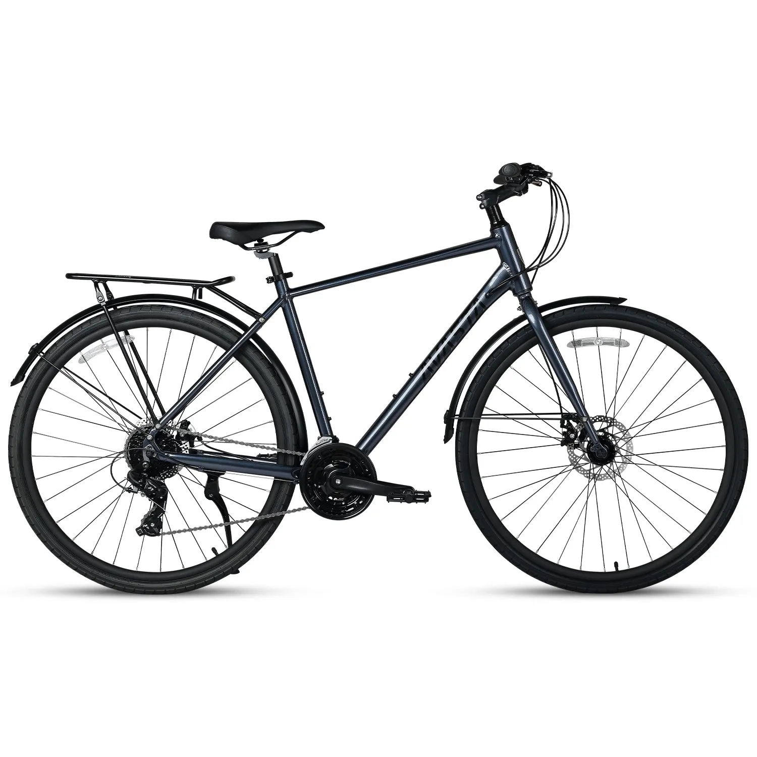 700C Hybrid Bike with 24 Speed for Men-Uranus