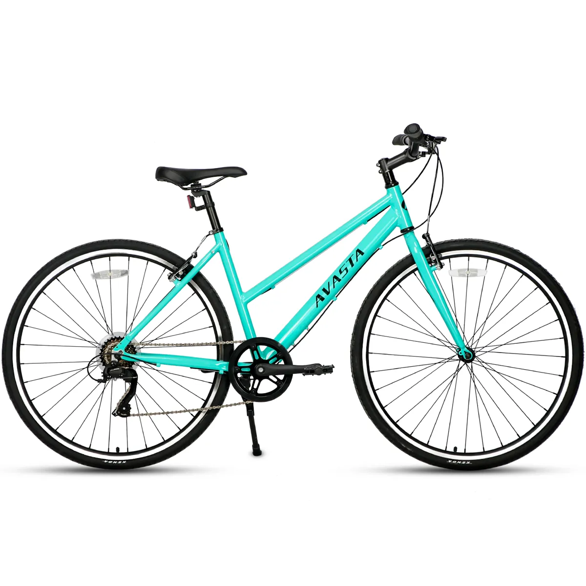 700C  Hybrid Bike with 7 Speed for Women-Populus