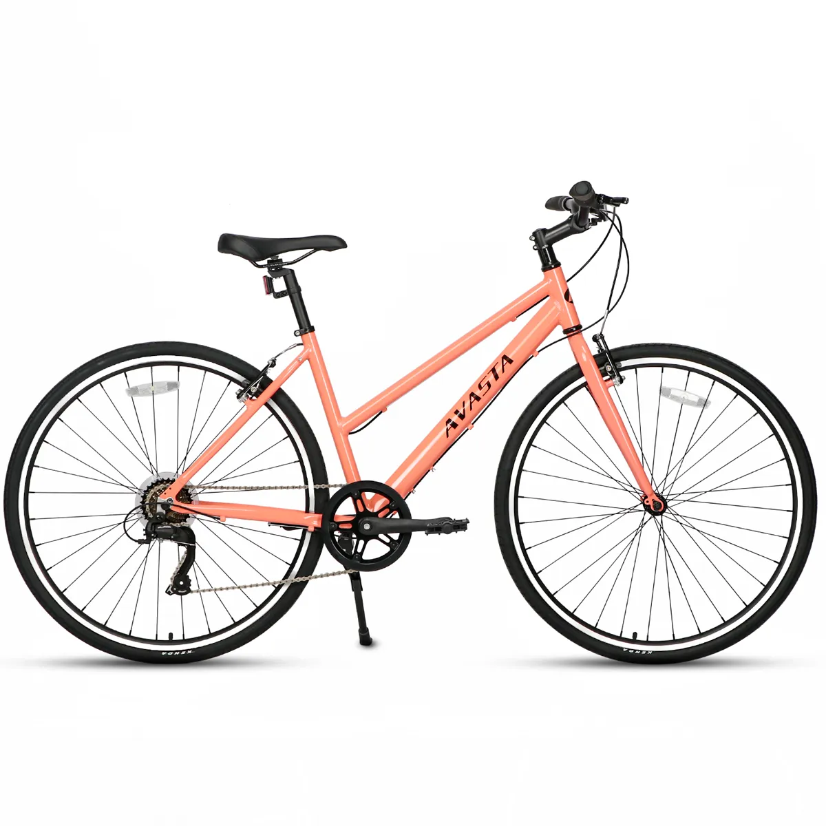 700C  Hybrid Bike with 7 Speed for Women-Populus