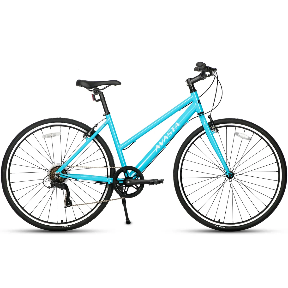 700C  Hybrid Bike with 7 Speed for Women-Populus