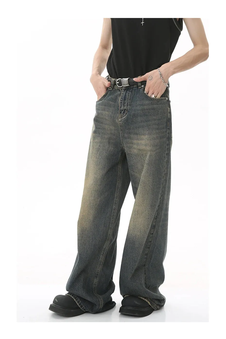 90's Wash Baggy Jeans