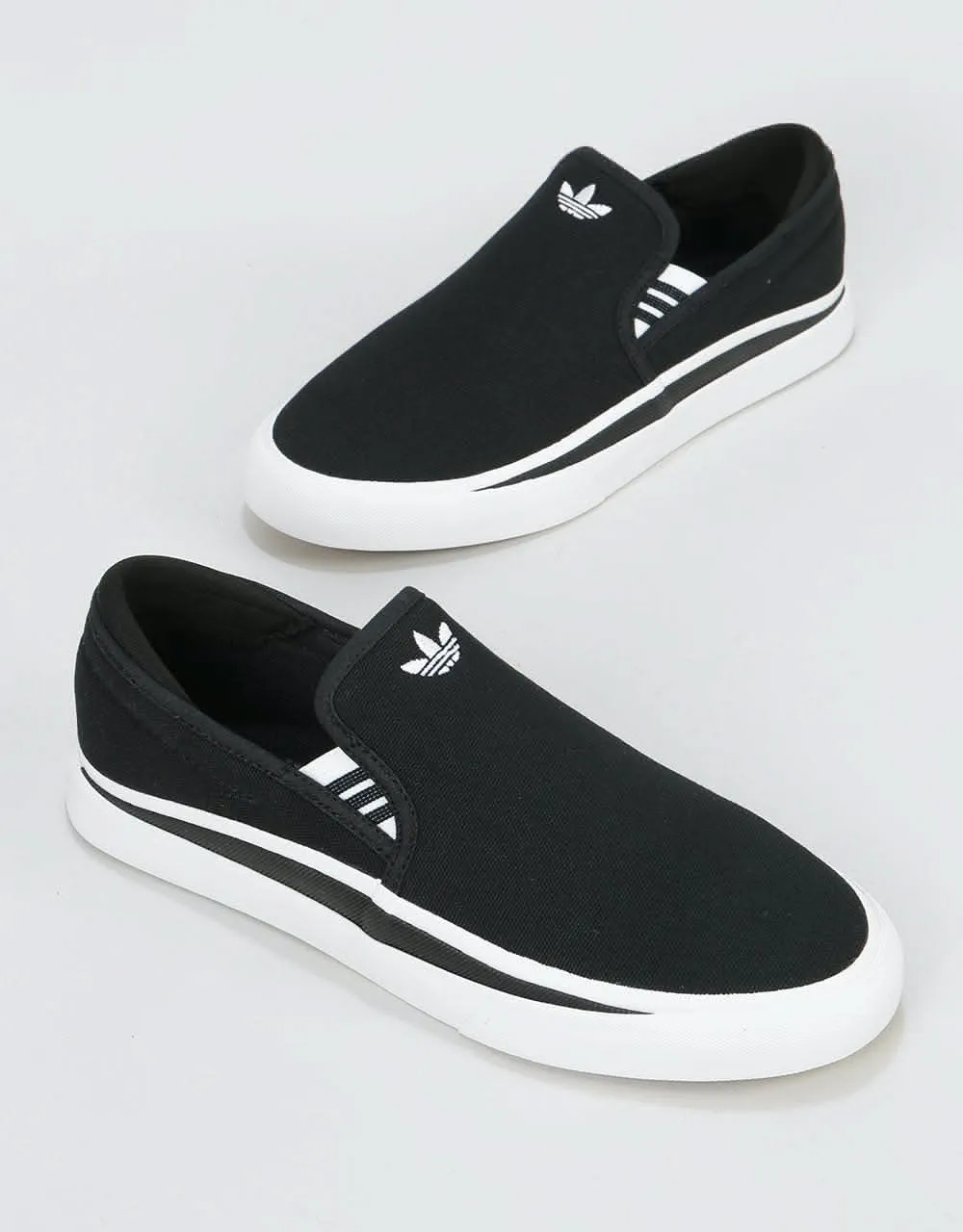 adidas Sabalo Slip Skate Shoes - Core Black/White/Core Black
