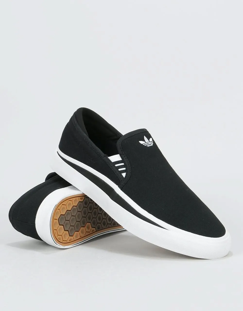 adidas Sabalo Slip Skate Shoes - Core Black/White/Core Black