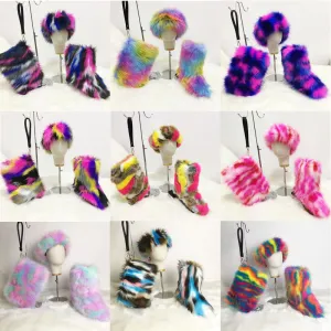 Adult Faux Fur Headband/Boots/Bag set 3pcs (SE8017)