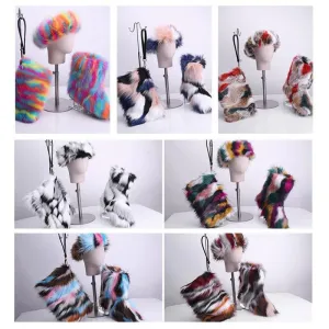 Adult Faux Fur Headband/Boots/Bag set（SE8001)