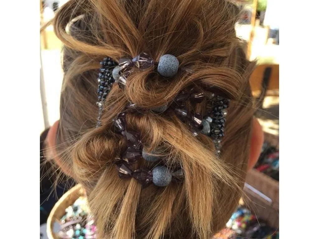 African Butterfly Wire Hair Clip - 7 Tong 503