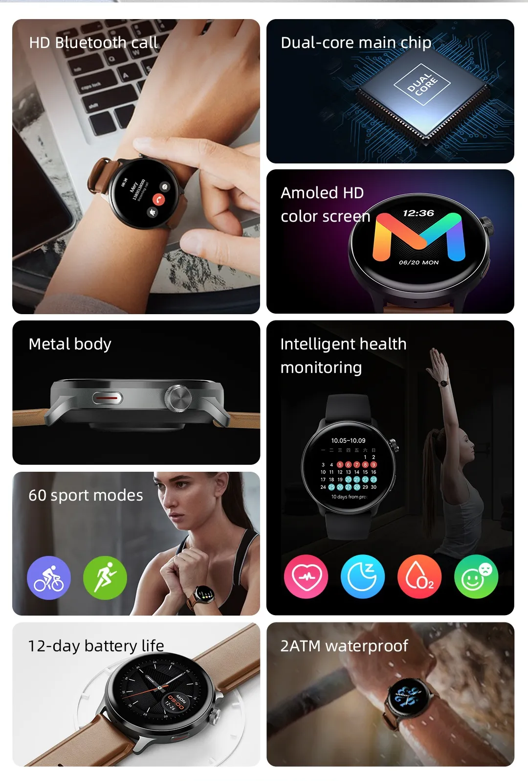 AMOELD Screen | Mibro Lite 2 Smart Watch