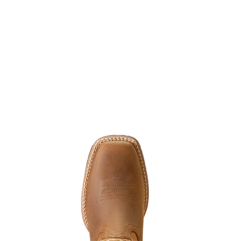 'Ariat' Youth 8.5" Hybrid Rancher Western Square Toe - Distressed Tan