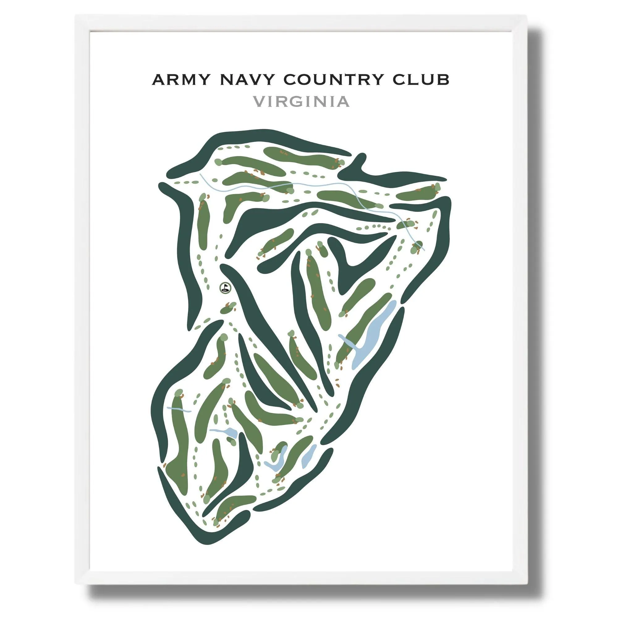 Army Navy Country Club, Arlington, Virginia - Printed Golf Courses