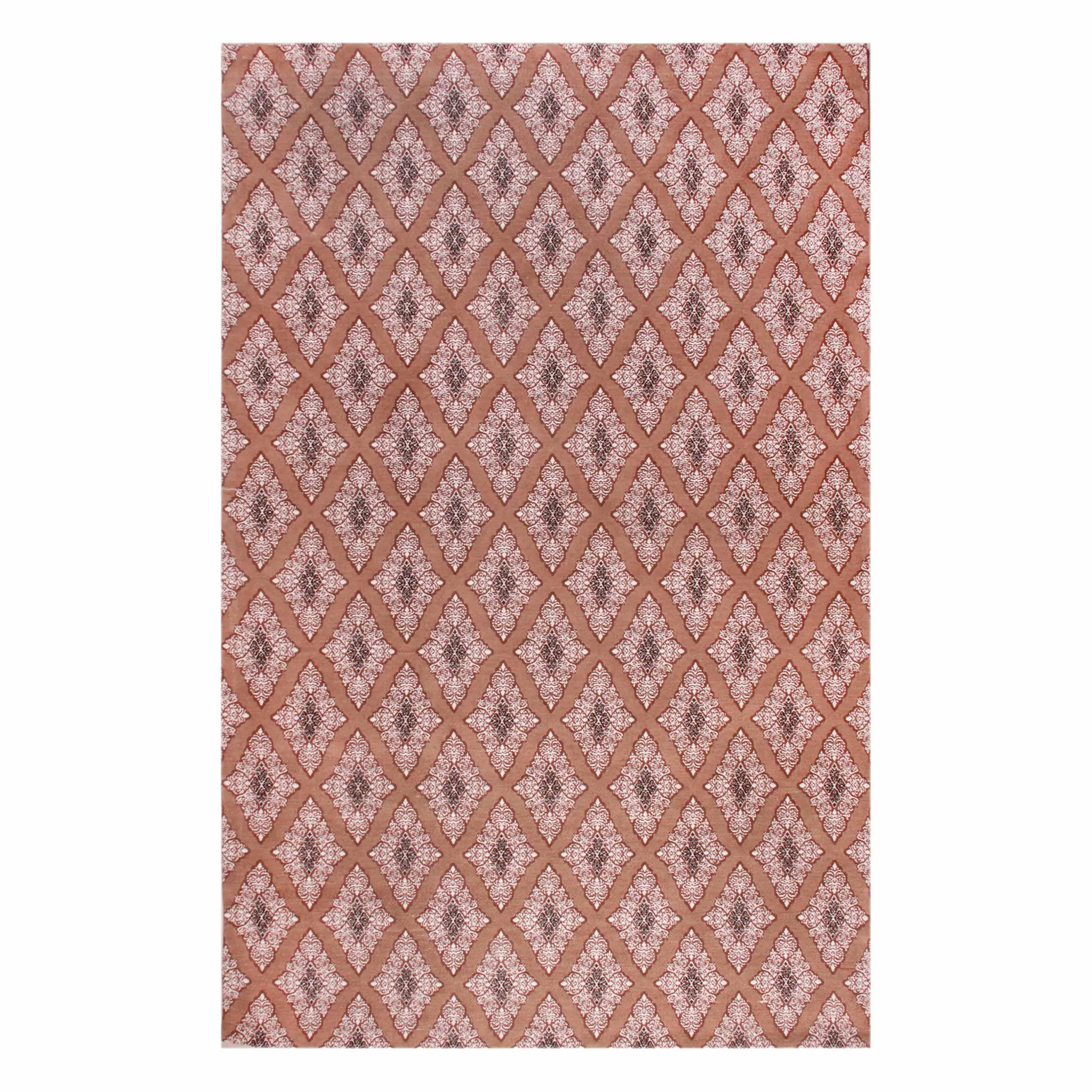 Birmingham Diamond Medallion Handwoven Cotton Chenille Area Rug