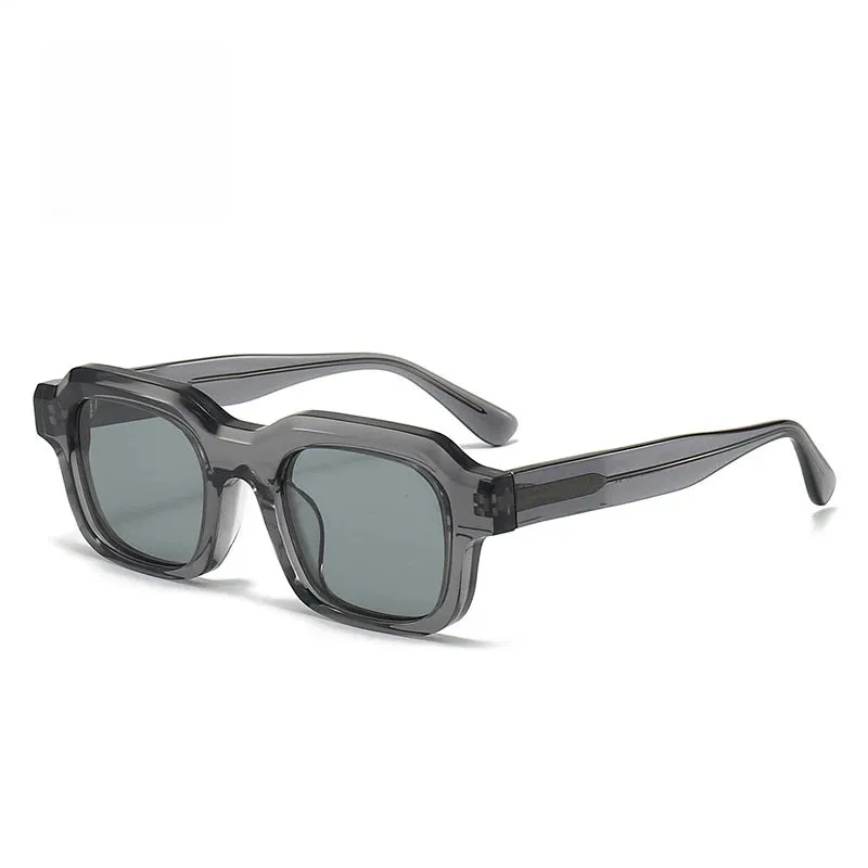 Black Mask Men's Full Rim Square Acetate Sunglasses 402450