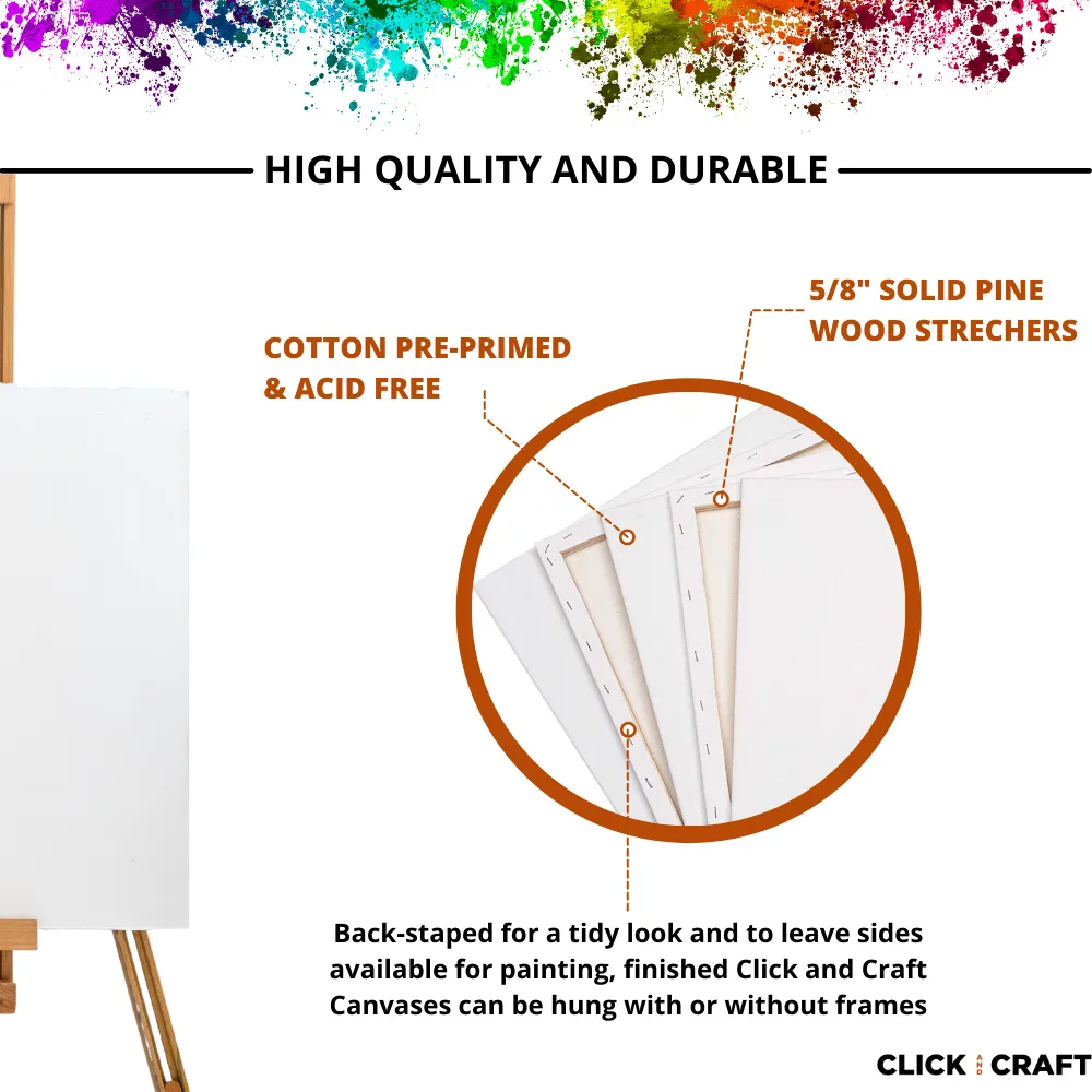 Blank Stretched Canvas - All Sizes