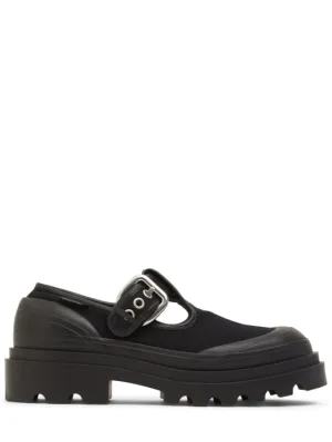 Bottega Veneta   70mm Trek canvas Mary-Jane shoes 