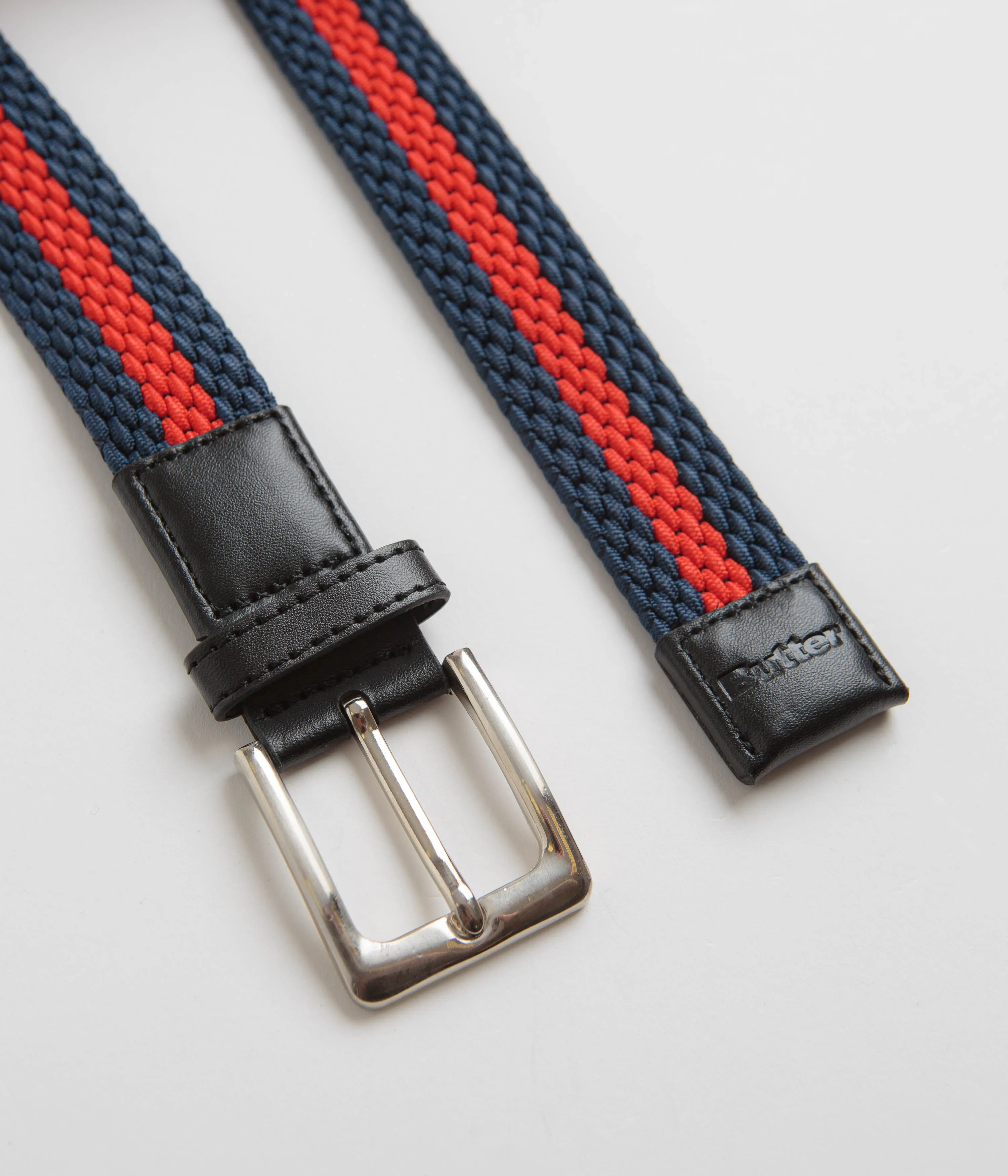Butter Goods Braided Belt - Navy / Red