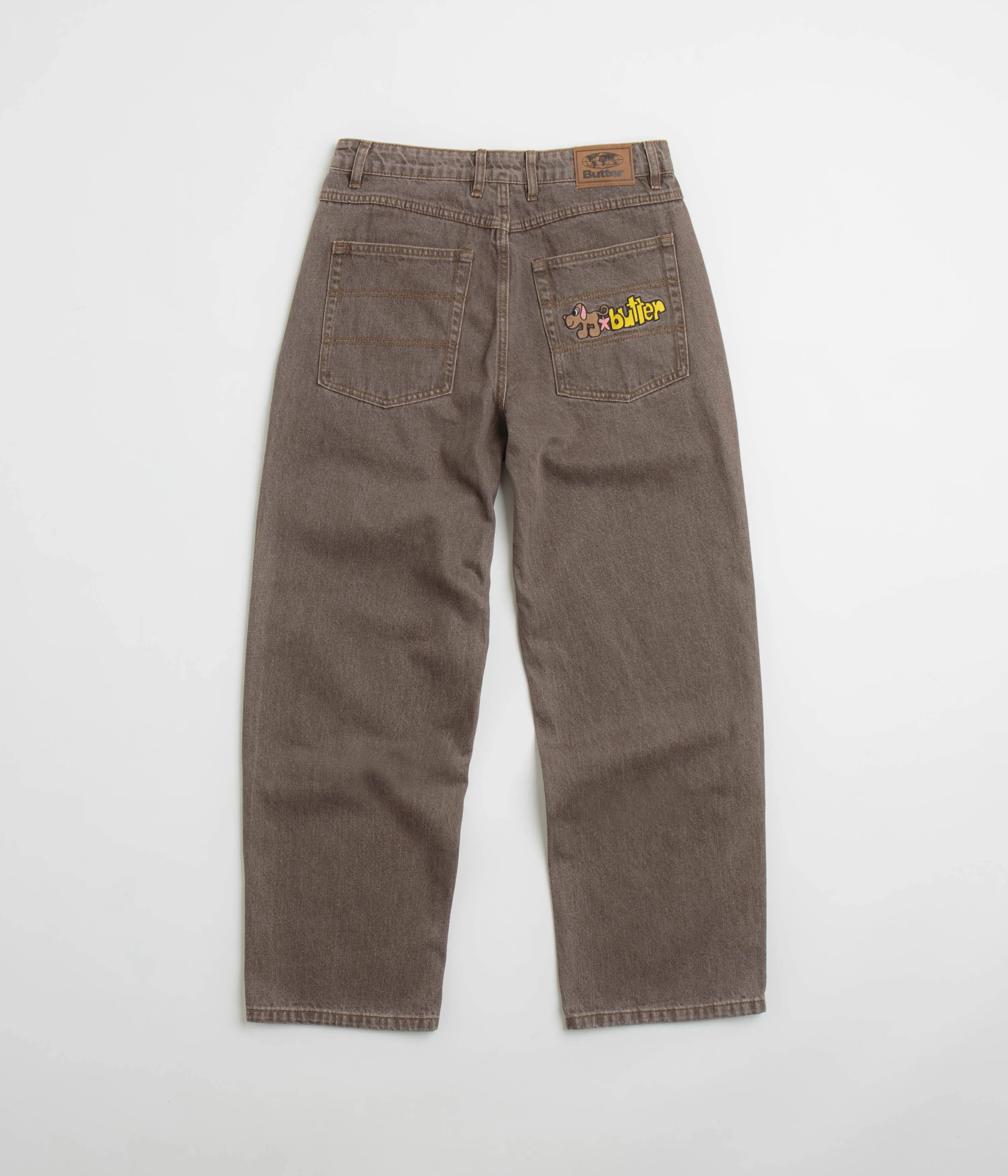 Butter Goods Pooch Relaxed Jeans - Washed Brown