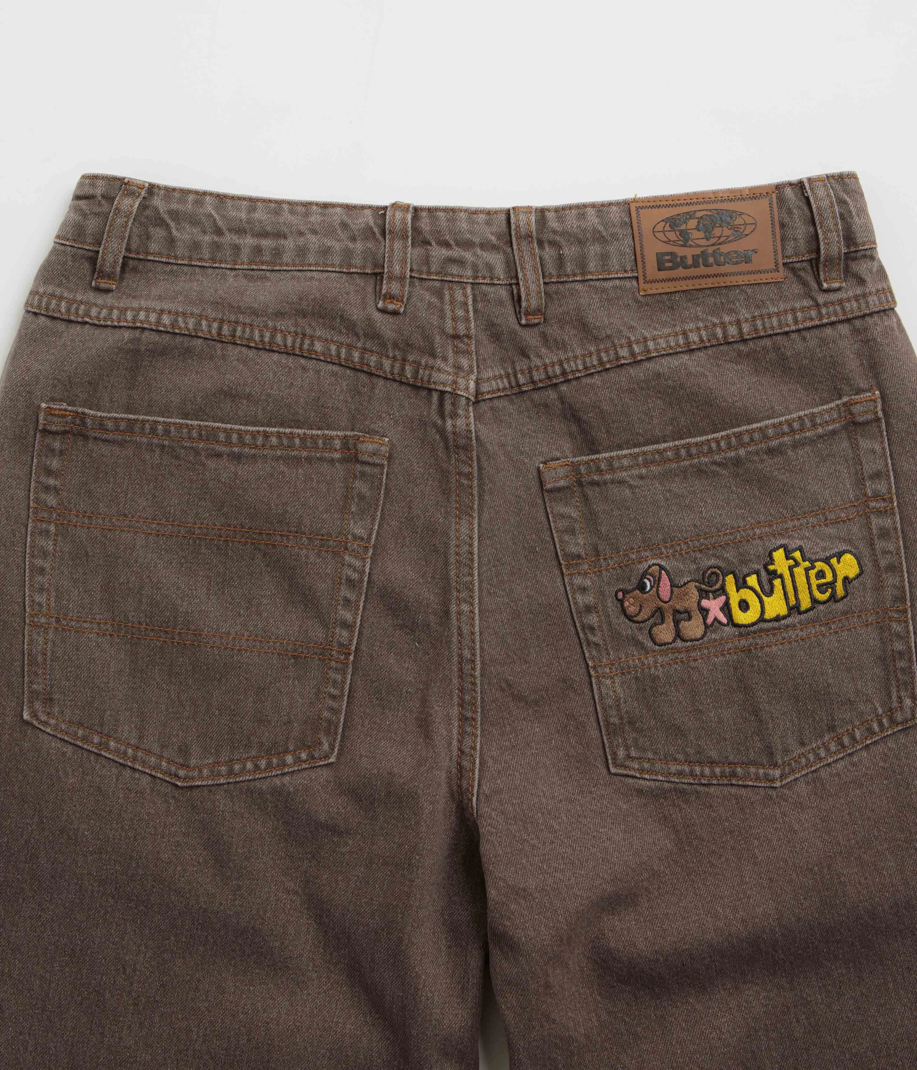 Butter Goods Pooch Relaxed Jeans - Washed Brown