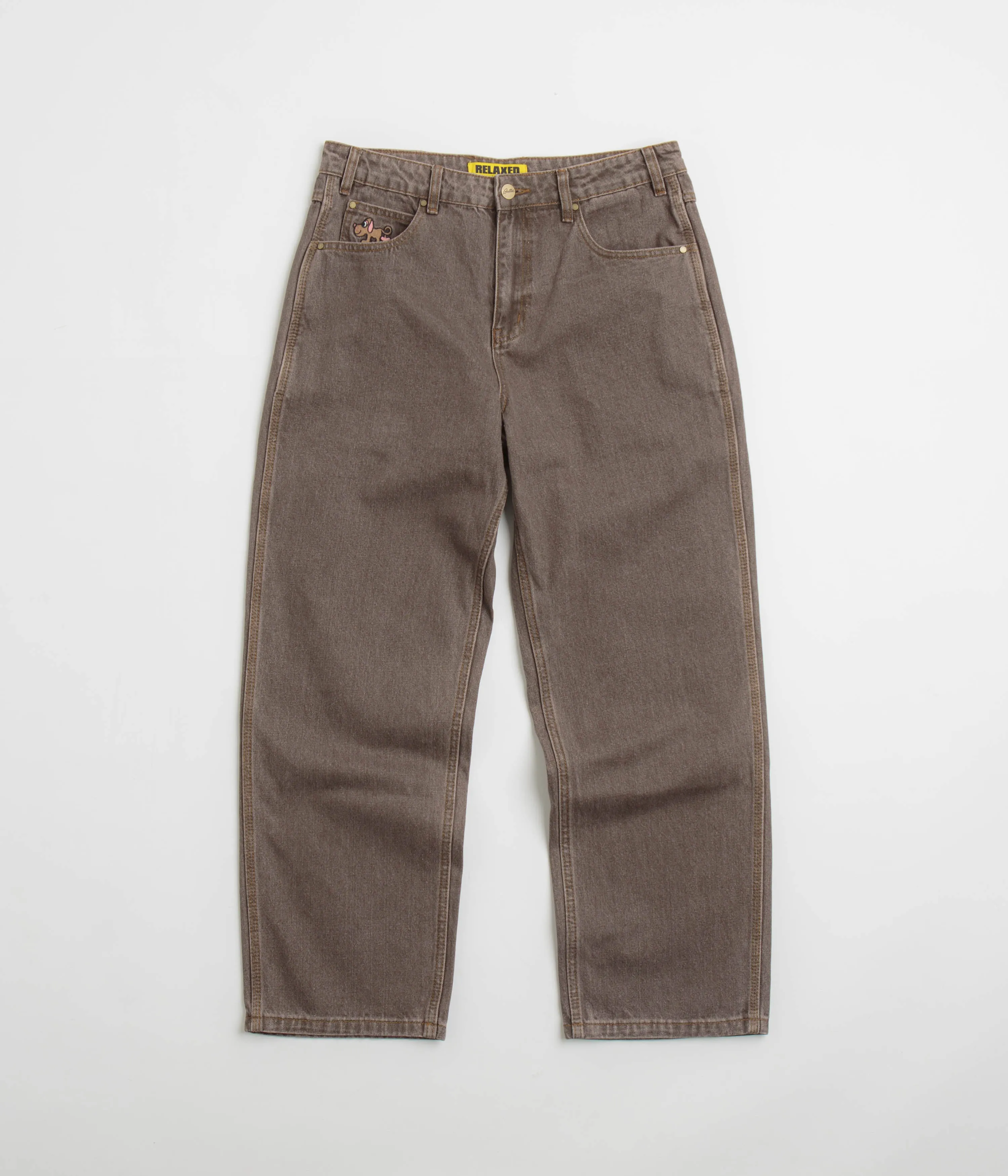 Butter Goods Pooch Relaxed Jeans - Washed Brown