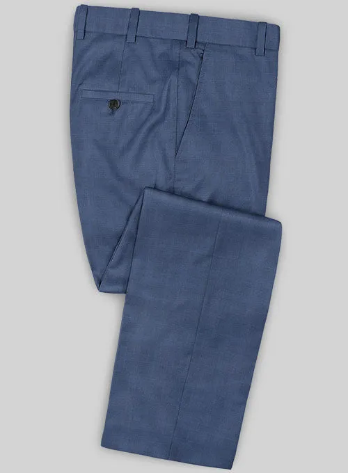 Caccioppoli Sun Dream Prito Blue Wool Silk Suit