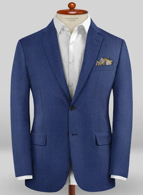 Caccioppoli Sun Dream Royal Blue Wool Silk Jacket