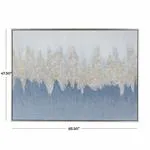 Canvas Art - Blue Geode Framed Wall Art Decor