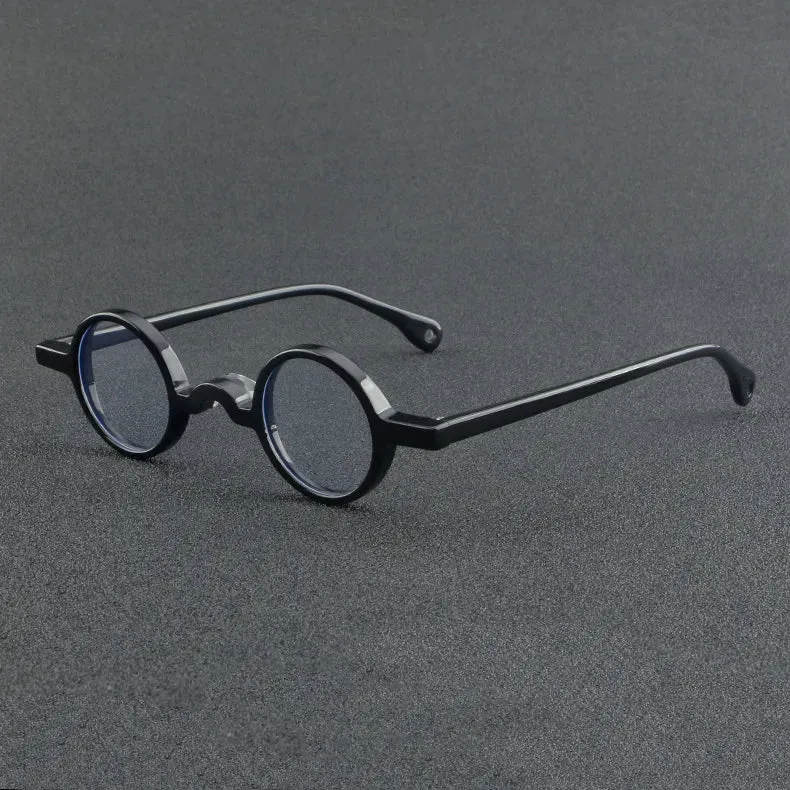 CCspace Unisex Full Rim Small Round Acetate Eyeglasses 56935