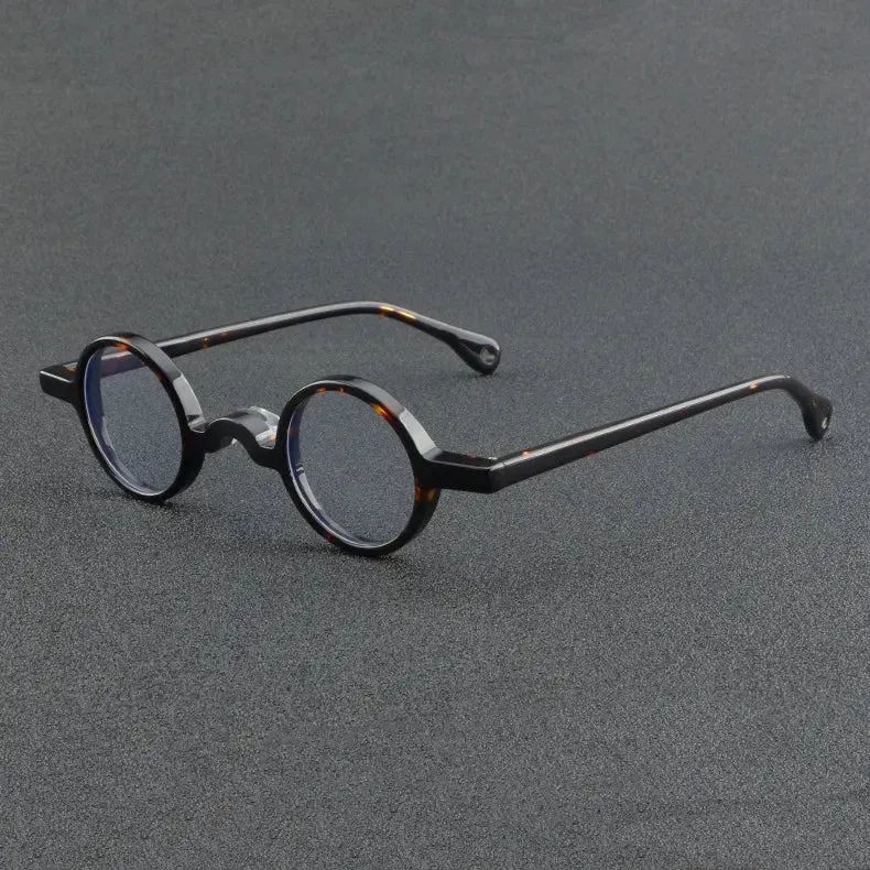 CCspace Unisex Full Rim Small Round Acetate Eyeglasses 56935
