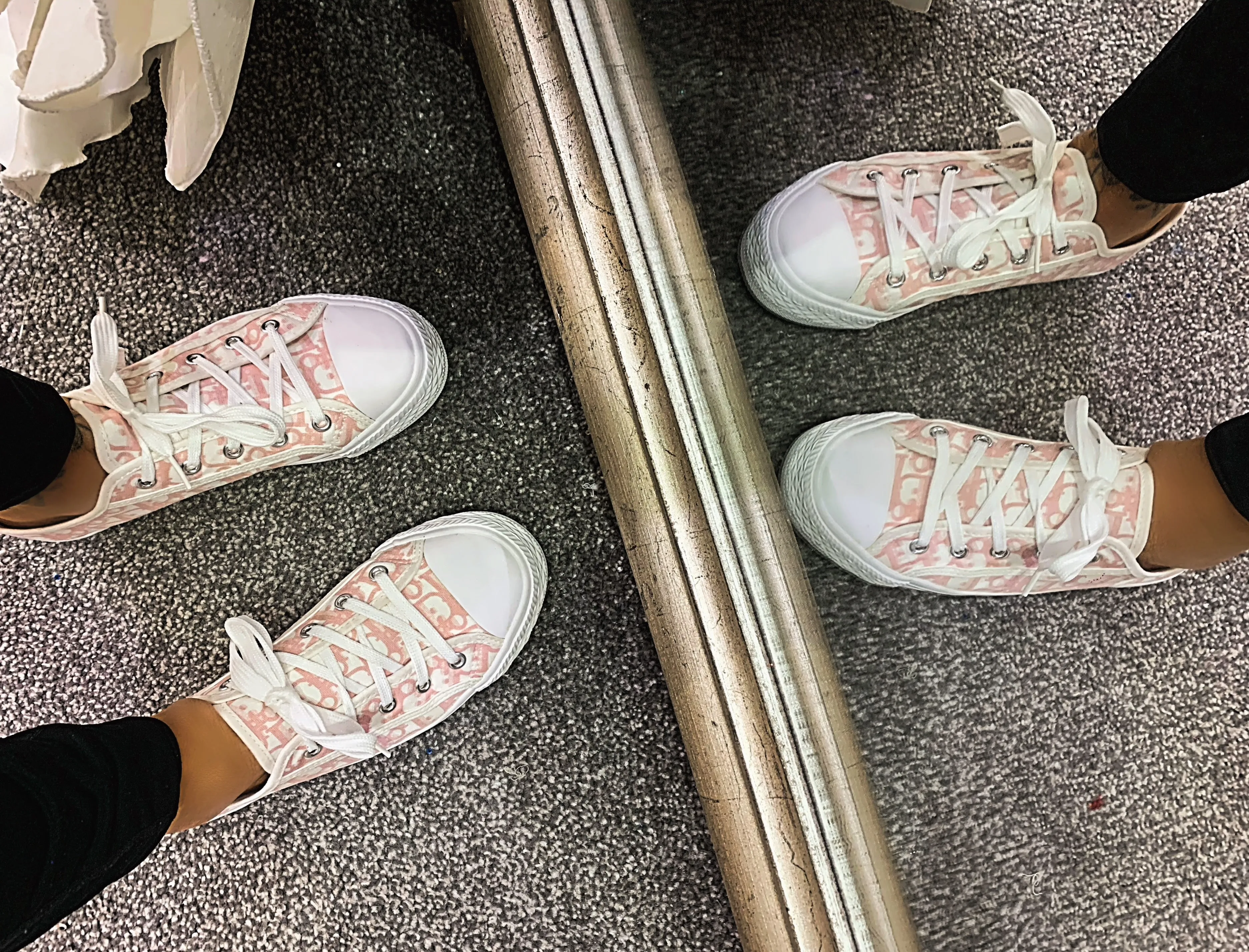 Celina print canvas trainers - 3 colours, pink, navy, black
