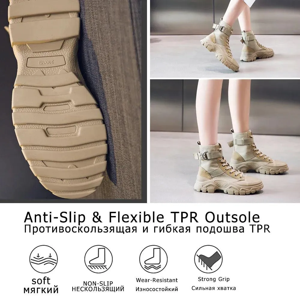 Comfortable Ankle Boots High-top Thick-soled Women's Casual Shoes GCS2355