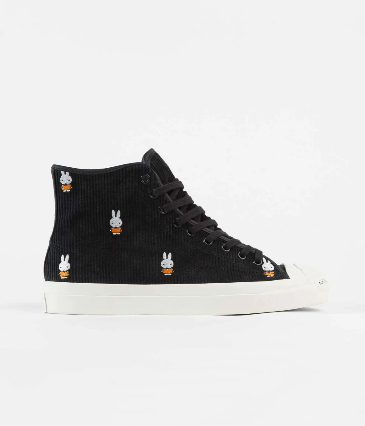 Converse x Pop Trading Company x Miffy JP Pro Hi Shoes - Black / White / Egret