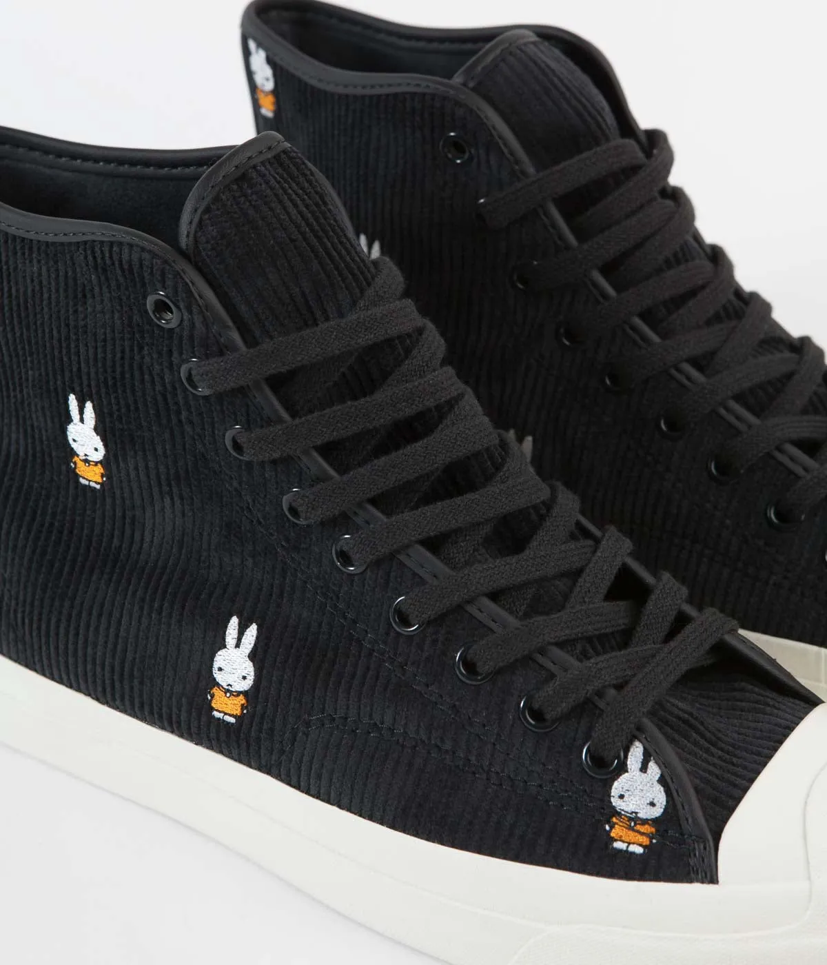 Converse x Pop Trading Company x Miffy JP Pro Hi Shoes - Black / White / Egret