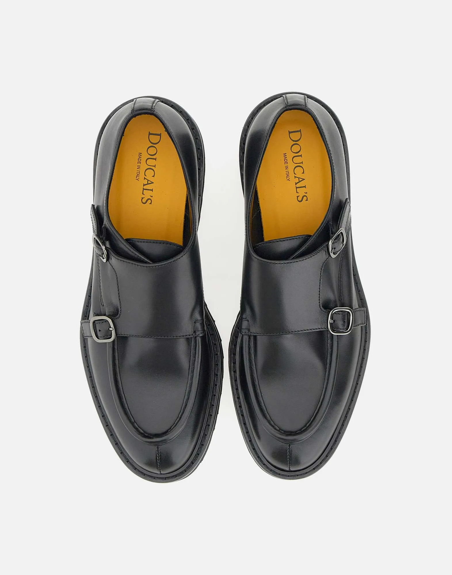 Decò Men's Black Leather Moccasins