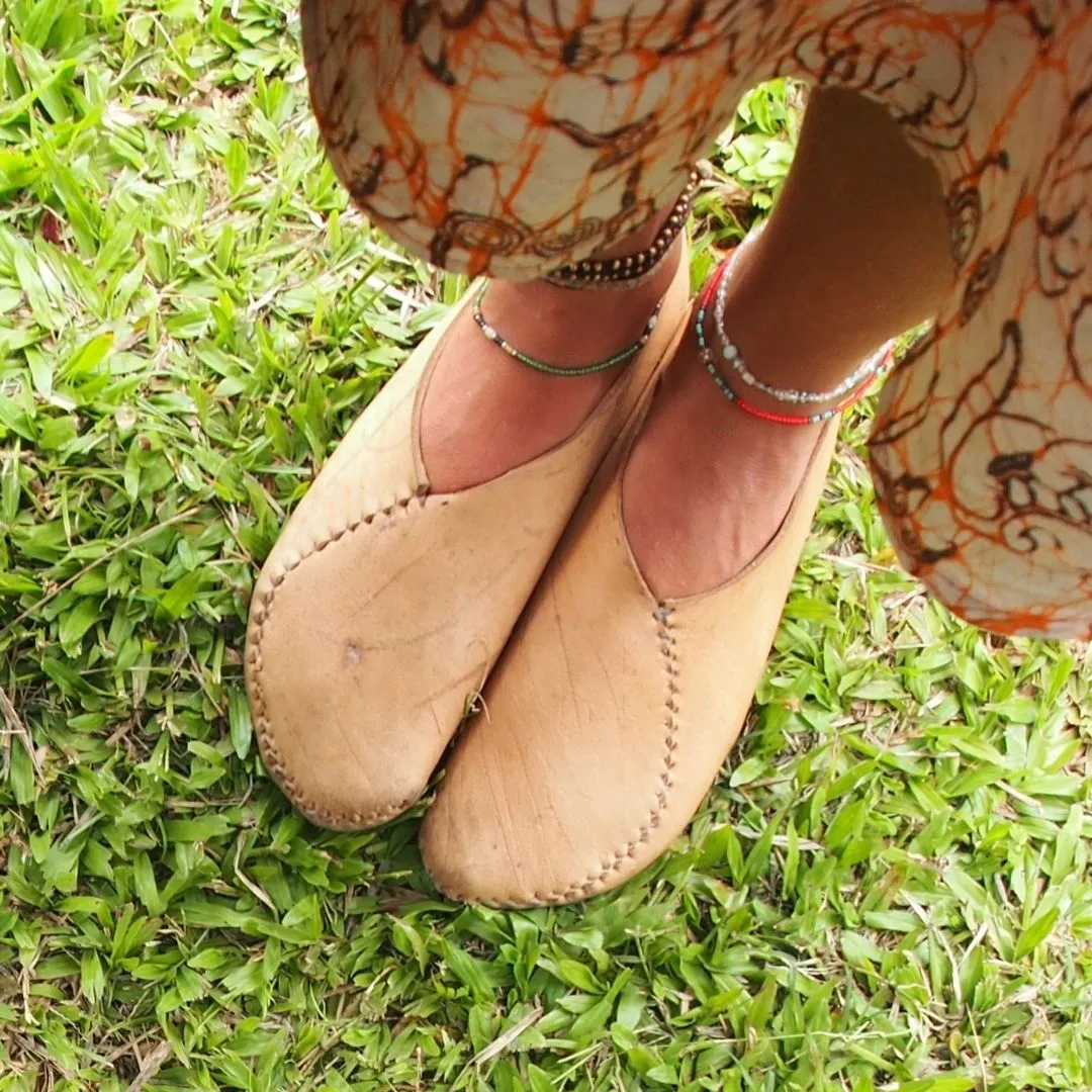 DIY Heart Moccasins Complete Kit with Guide, Leather, and Tools
