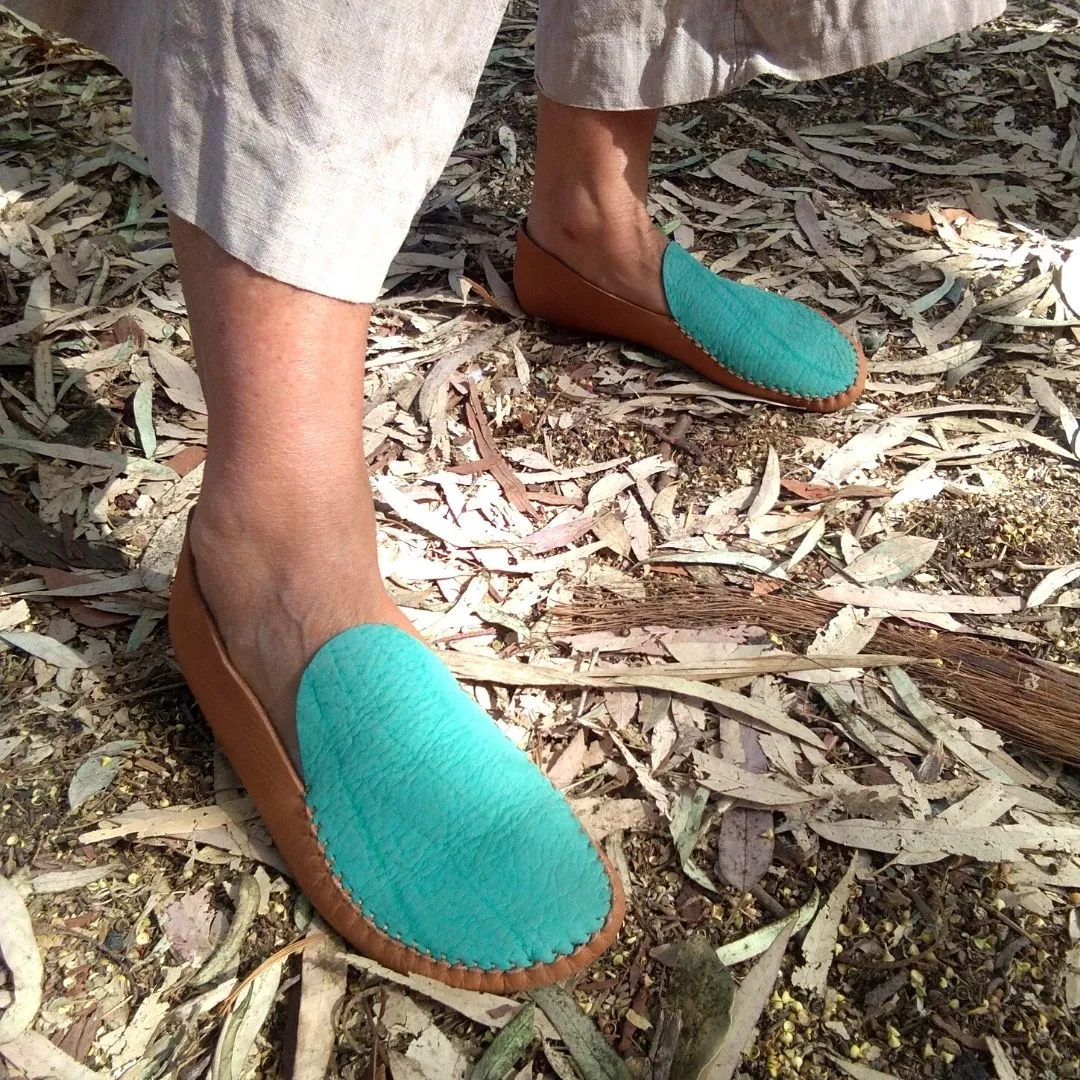 DIY Leaf Moccasins Complete Kit with Guide, Leather, and Tools