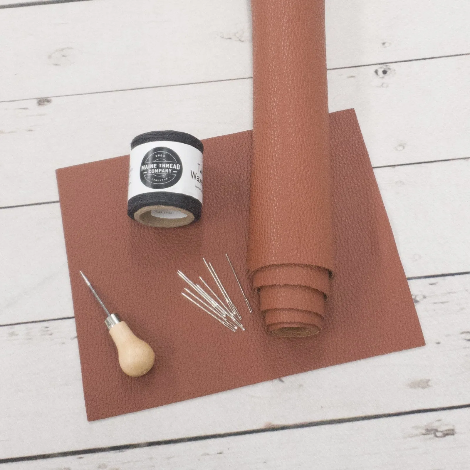 DIY Leaf Moccasins Complete Kit with Guide, Leather, and Tools