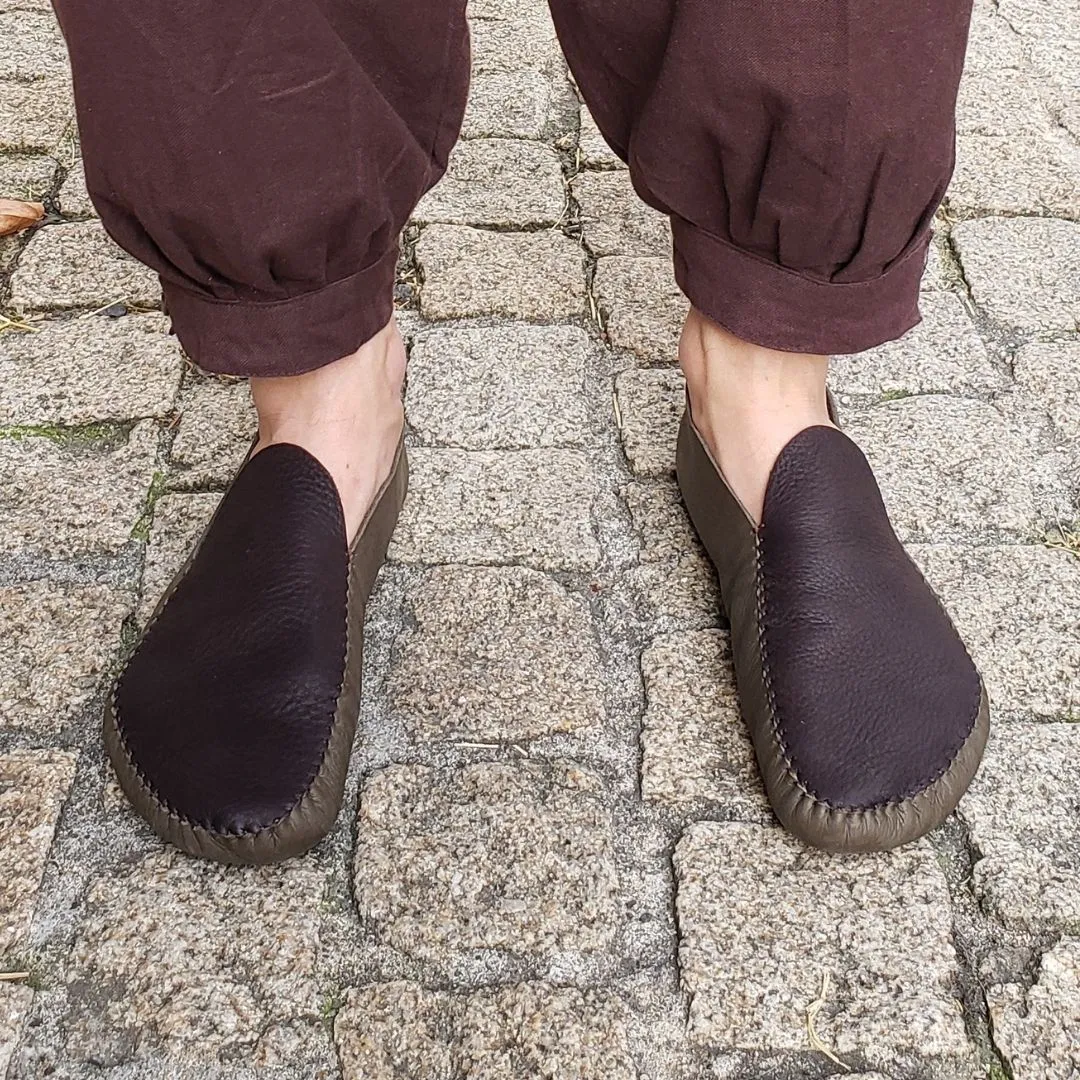 DIY Leaf Moccasins Complete Kit with Guide, Leather, and Tools