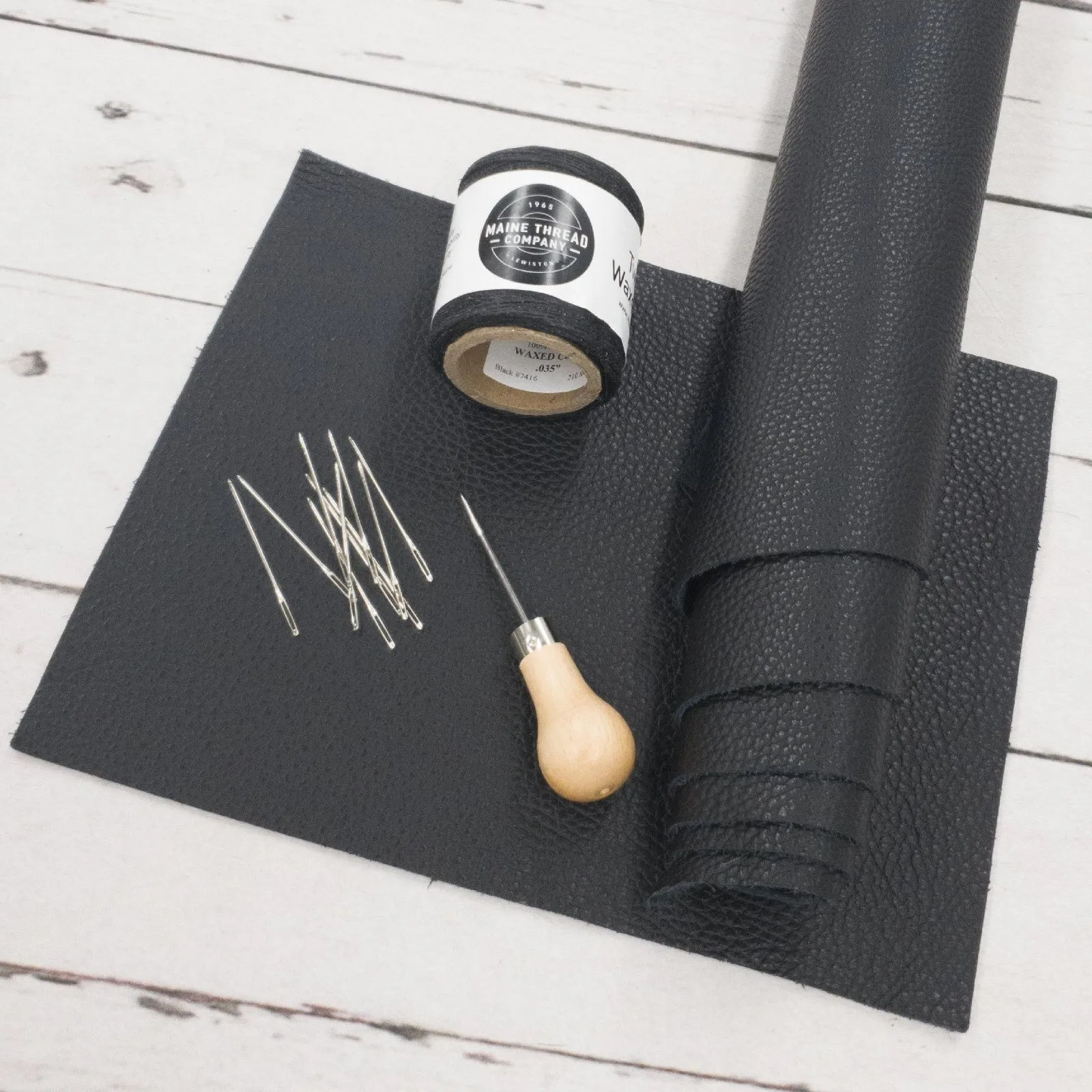 DIY Leaf Moccasins Complete Kit with Guide, Leather, and Tools