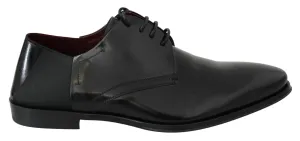 Dolce & Gabbana Black Patent Leather Lace Derby Shoes Dolce & Gabbana Black Patent Leather Lace Derby Shoes