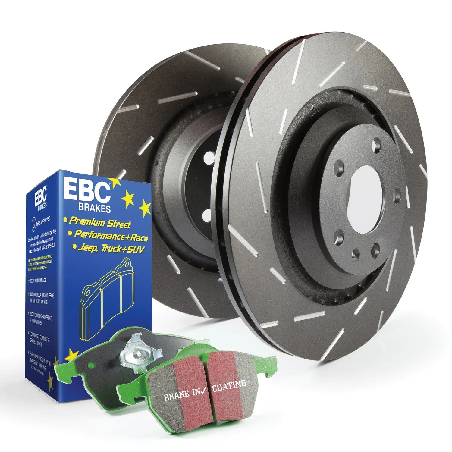 EBC Brakes S2KF1029 S2 Kits Greenstuff 2000 and USR Rotors