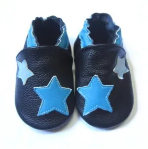 Fresh Baby Leather Baby Shoes 6-12 months Midnight Stars