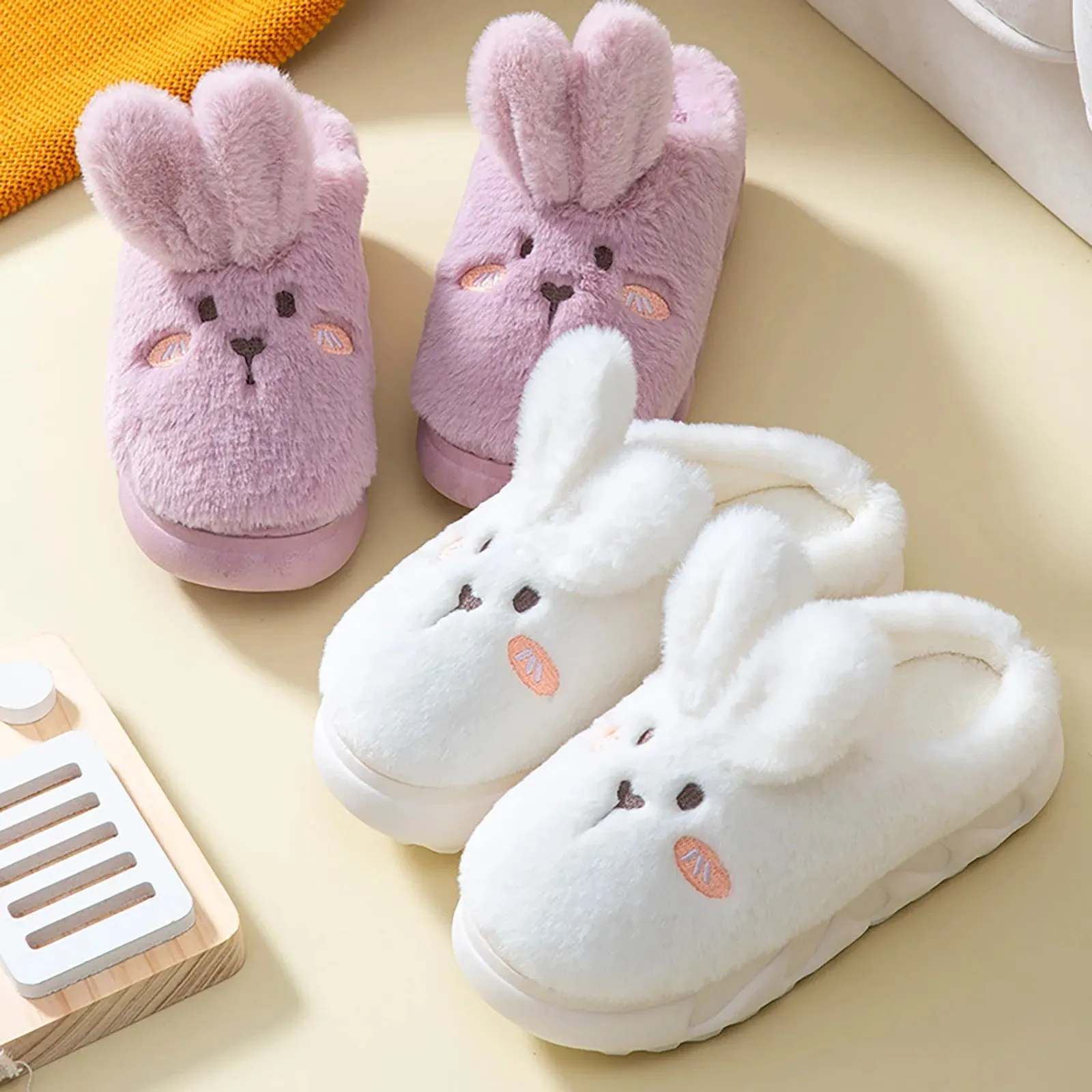 Funki Buys | Shoes | Women's Cute Rabbit Non Slip Slippers