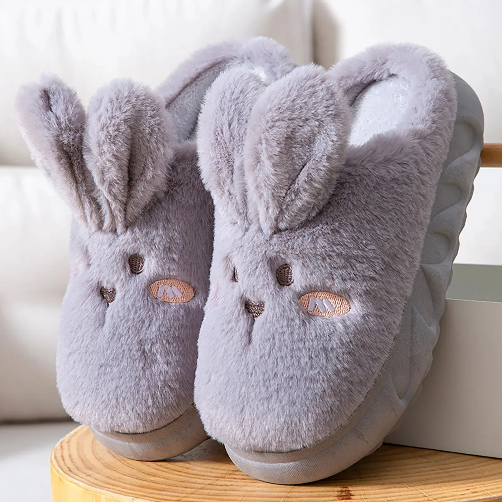 Funki Buys | Shoes | Women's Cute Rabbit Non Slip Slippers
