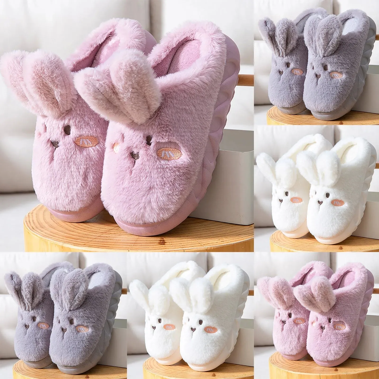 Funki Buys | Shoes | Women's Cute Rabbit Non Slip Slippers