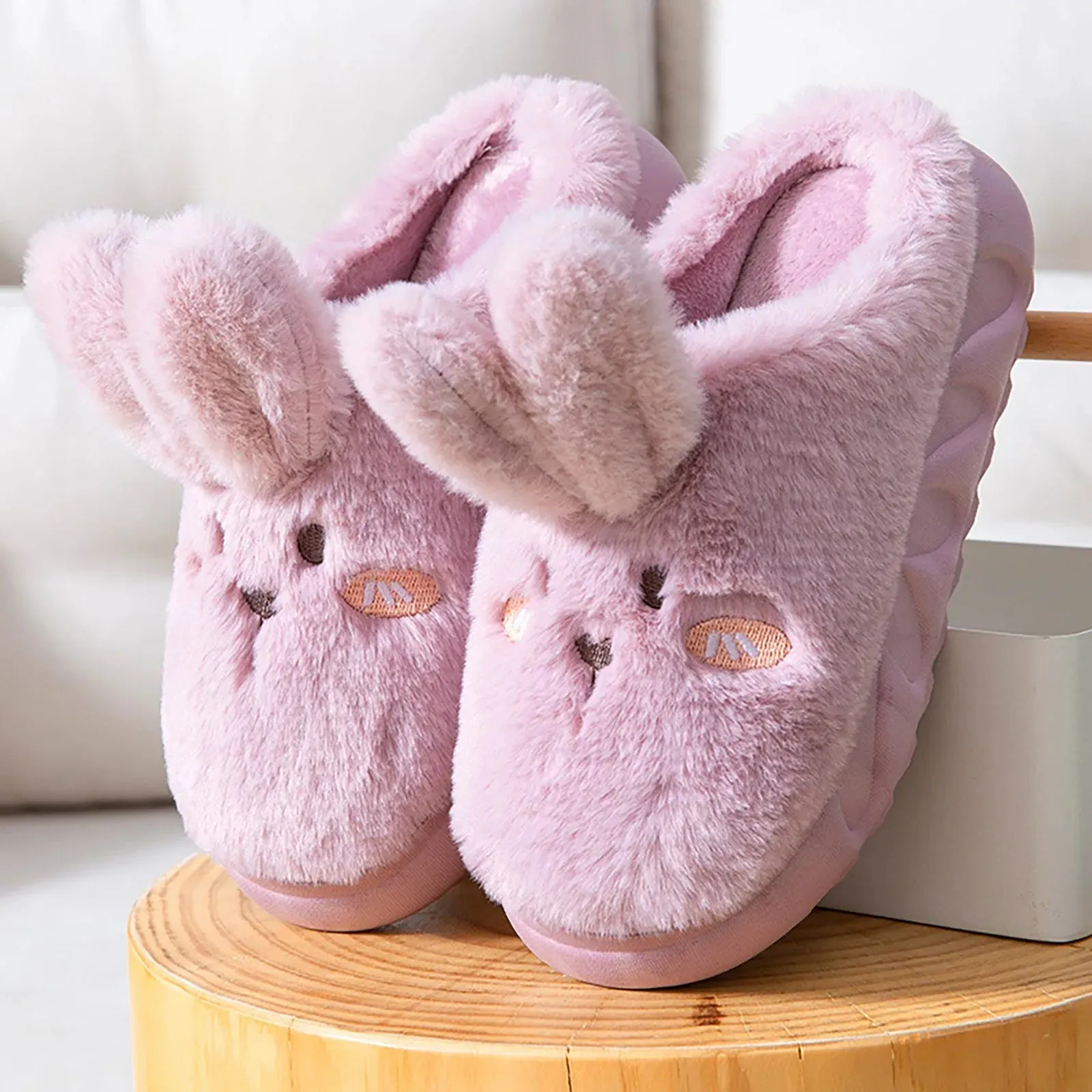 Funki Buys | Shoes | Women's Cute Rabbit Non Slip Slippers