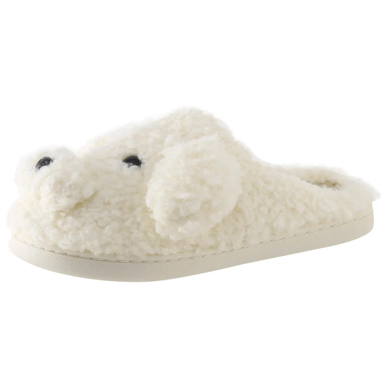 Funki Buys | Shoes | Women's Fluffy Cartoon Dog Fur Slippers