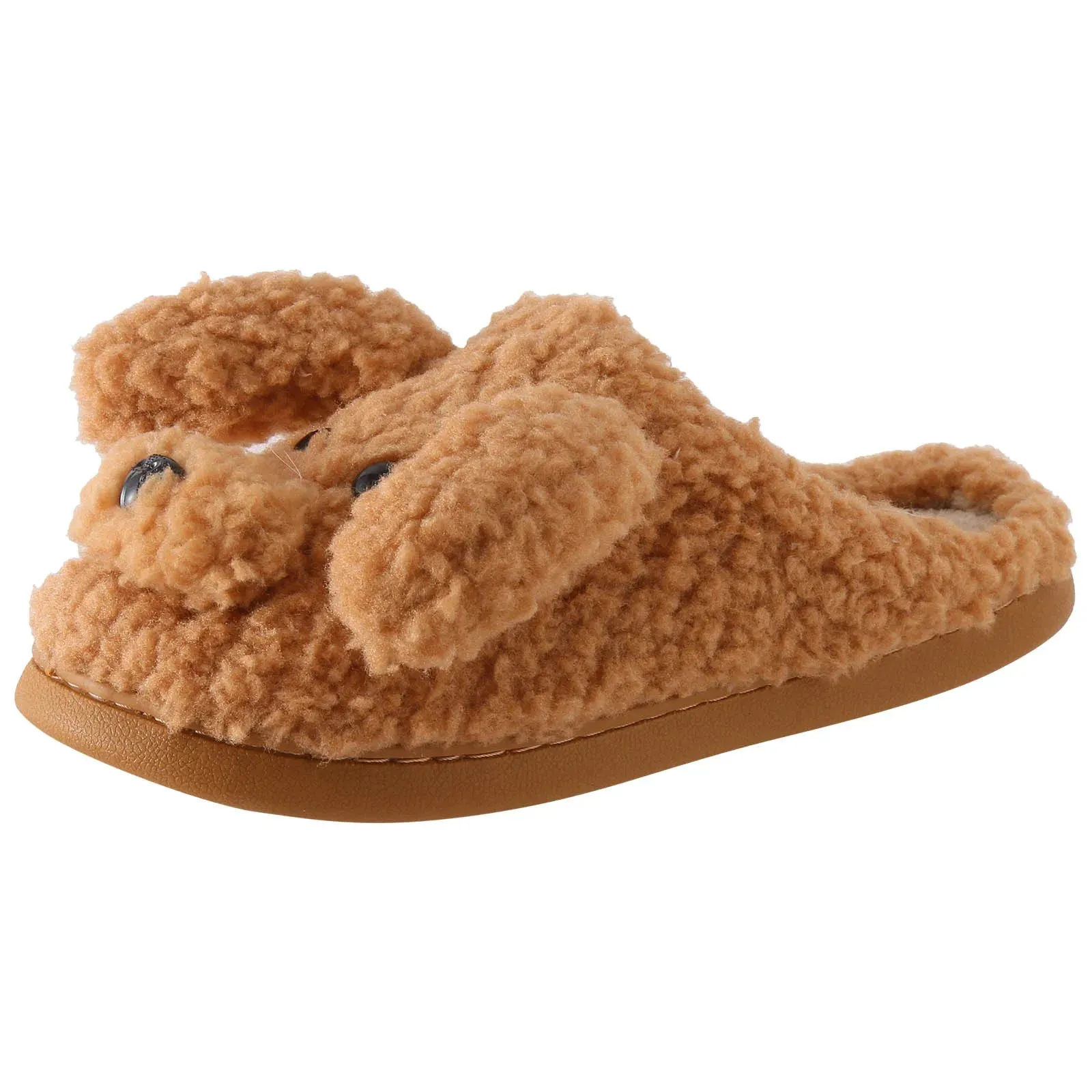 Funki Buys | Shoes | Women's Fluffy Cartoon Dog Fur Slippers
