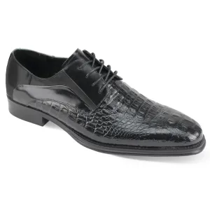 GIOVANNI LEATHER SHOES-MASON-BLACK GIOVANNI LEATHER SHOES-MASON-BLACK