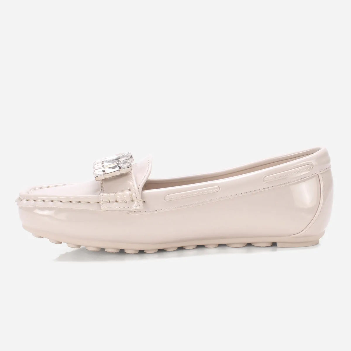 Girls "SALAKO" Decorated Flat Moccasins