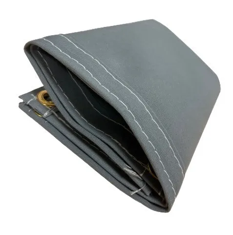 Gray Polyester Waterproof Canvas - 5' x 7'